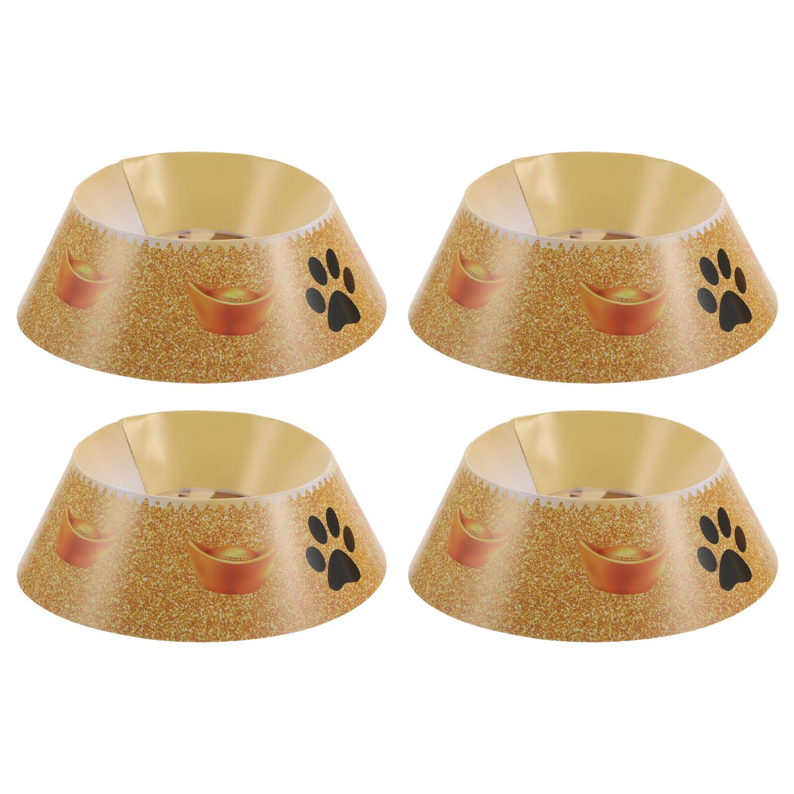Suministros funerarios para mascotas: 4 cuencos de papel para entierro y servicio memorial