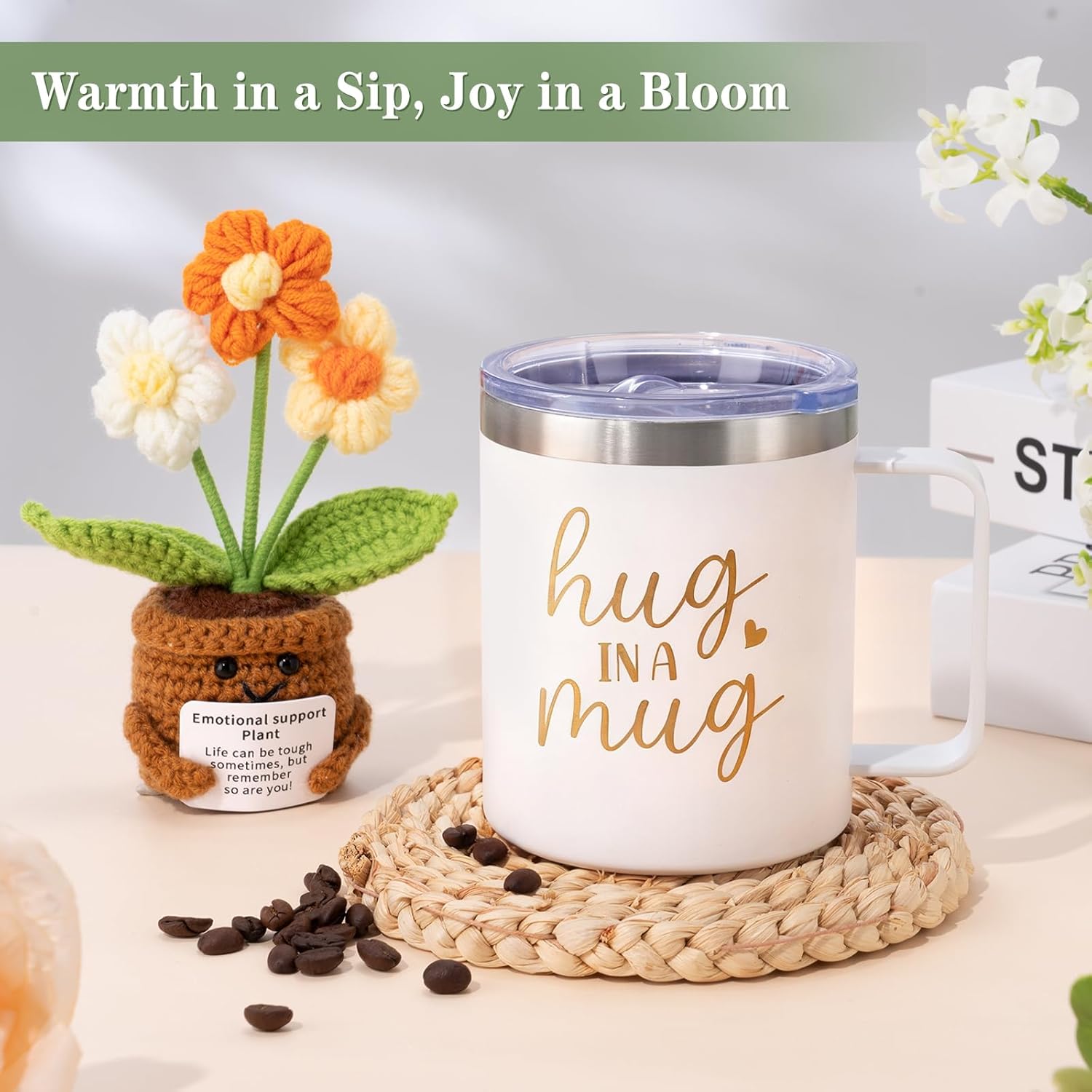 Get Well Soon Gift Baskets for Women, Sending Warmth Gift, Self Care Gifts, Spa Care Package After Surgery Inspirational Thinking of You Sympathy Gift, Birthday/Valentines Day Gifts for Women - Image 5