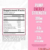 Vista 11 de RYSE Core Series Loaded Pre Bomba, energía, fuerza L-citrulina, beta-alanina, L-teanina, cafeína y Thinkamina 30 porciones (Freedom Rocks)