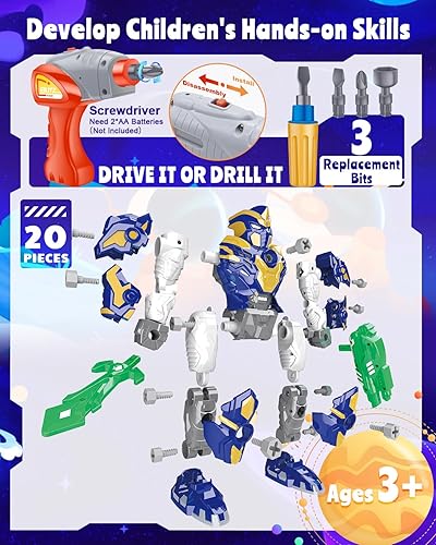 Miniatura 5 de HUUKE Juguetes educativos STEM, juguetes de construcción para niños de 3 a 10 años de edad, juguetes desmontables con luces y sonidos, juguetes