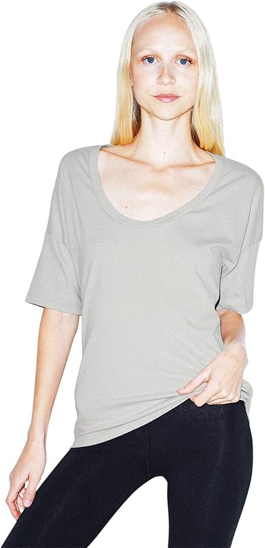 Power Wash U-Neck Elbow Sleeve T-Shirt 