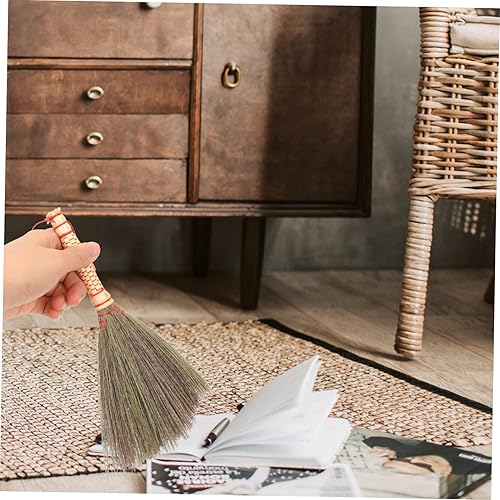 Miniatura 4 de Escoba tejida con paja manual Escoba de palma asiática para limpieza de cocina Pequeños suministros de limpieza estilo asiático único