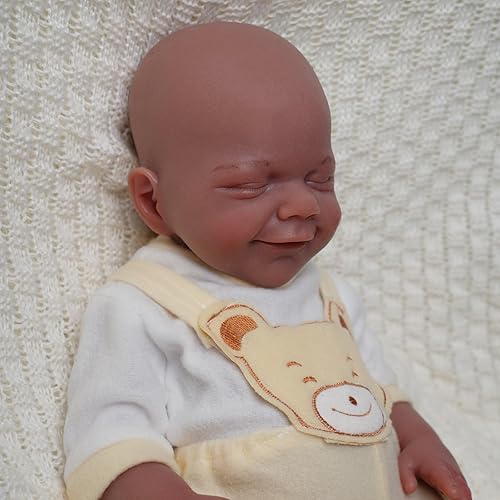 Miniatura 5 de Muñecas de bebé realistas Reborn  Muñeca de bebé de 18 pulgadas con cuerpo de silicona platino, cumpleaños para niños a partir de 3 años (A)