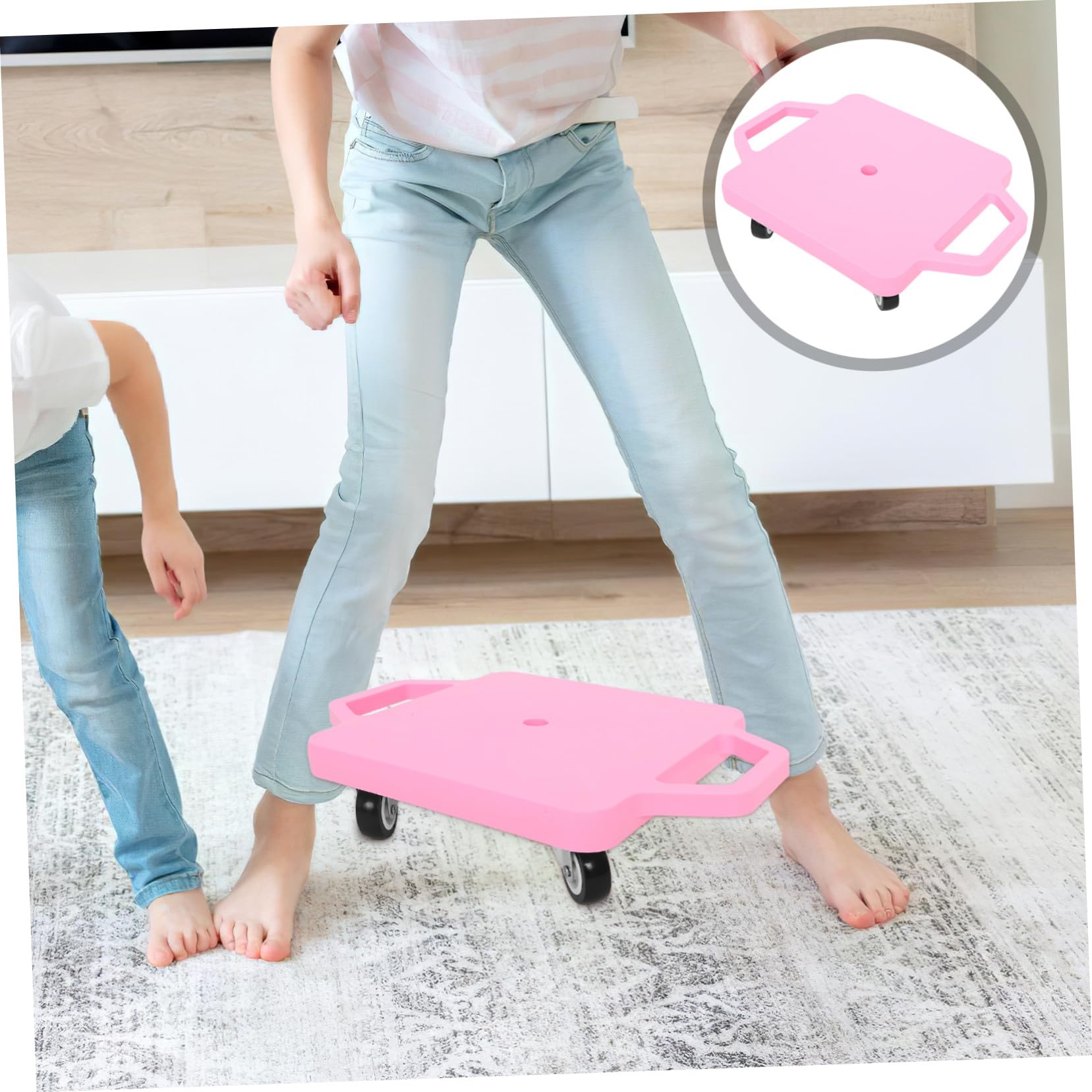 SUPVOX Scooter Board para Asas Tabla de Equilibrio Resistente con Ruedas para Entrenamiento Sensorial y Desarrollo de Habilidades Sociales Preescolar
