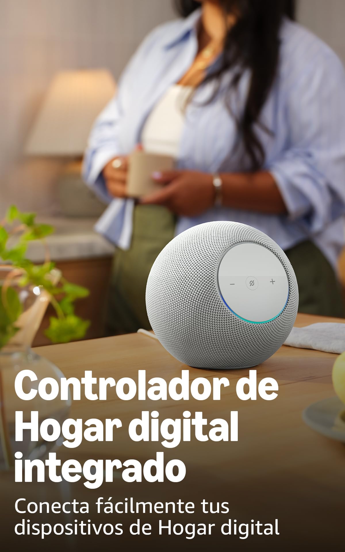 Amazon Echo Studio (newest gen), compact design, immersive spatial audio and Dolby Atmos, Graphite — view 5