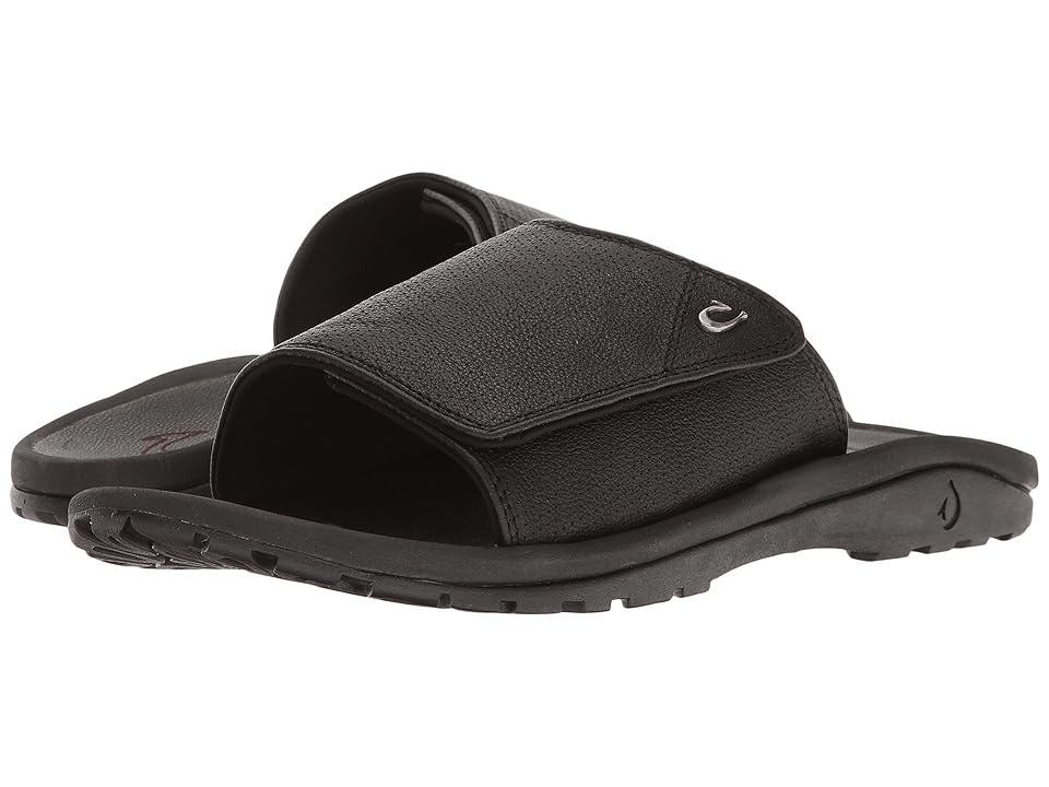 

OluKai Kupuna Slide (Black/Black) Men's Sandals