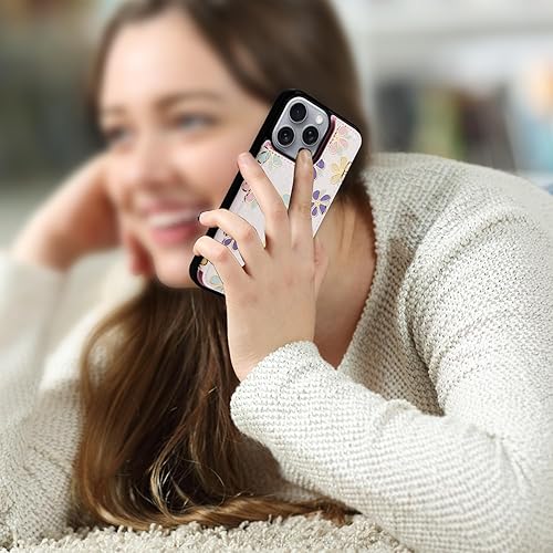 Miniatura 287 de UEEBAI Funda tipo cartera para iPhone 15 Pro Max con tarjetero, cubierta de cuero PU con soporte, bloqueo RFID, doble cierre magnético, relieve de