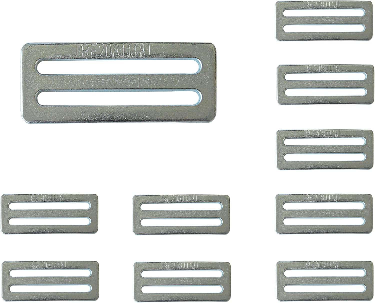 Mega Cargo Control Seat Belt Harness Hardware 3-Bar Tri-Glide - Slide Adjuster for 3" (10 - Pack)