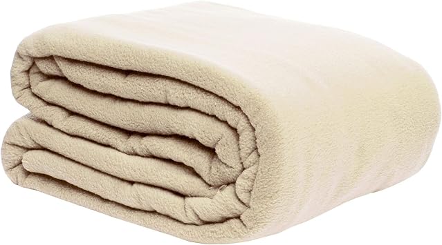Luxury Light Brown Fleece Throw Blanket King Size Solid Color Weighted Throw Cozy Super Soft Warming Blanket for Bed Sofa Couch Adults Travel Casual Style Bedding Lightweight Fuzzy Plush Polyester