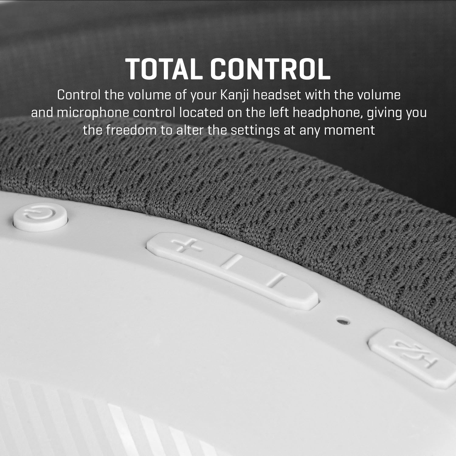 KROM Kanji –Auriculares Gaming Inalámbricos con Triple Conectividad (Bluetooth 5.3, 2.4GHz y Jack 3.5mm), Altavoces 40mm, Micrófono Integrado, Diseño Ultra-Ligero 180g, PC, PS5, Xbox, Switch, Blanco — view 4