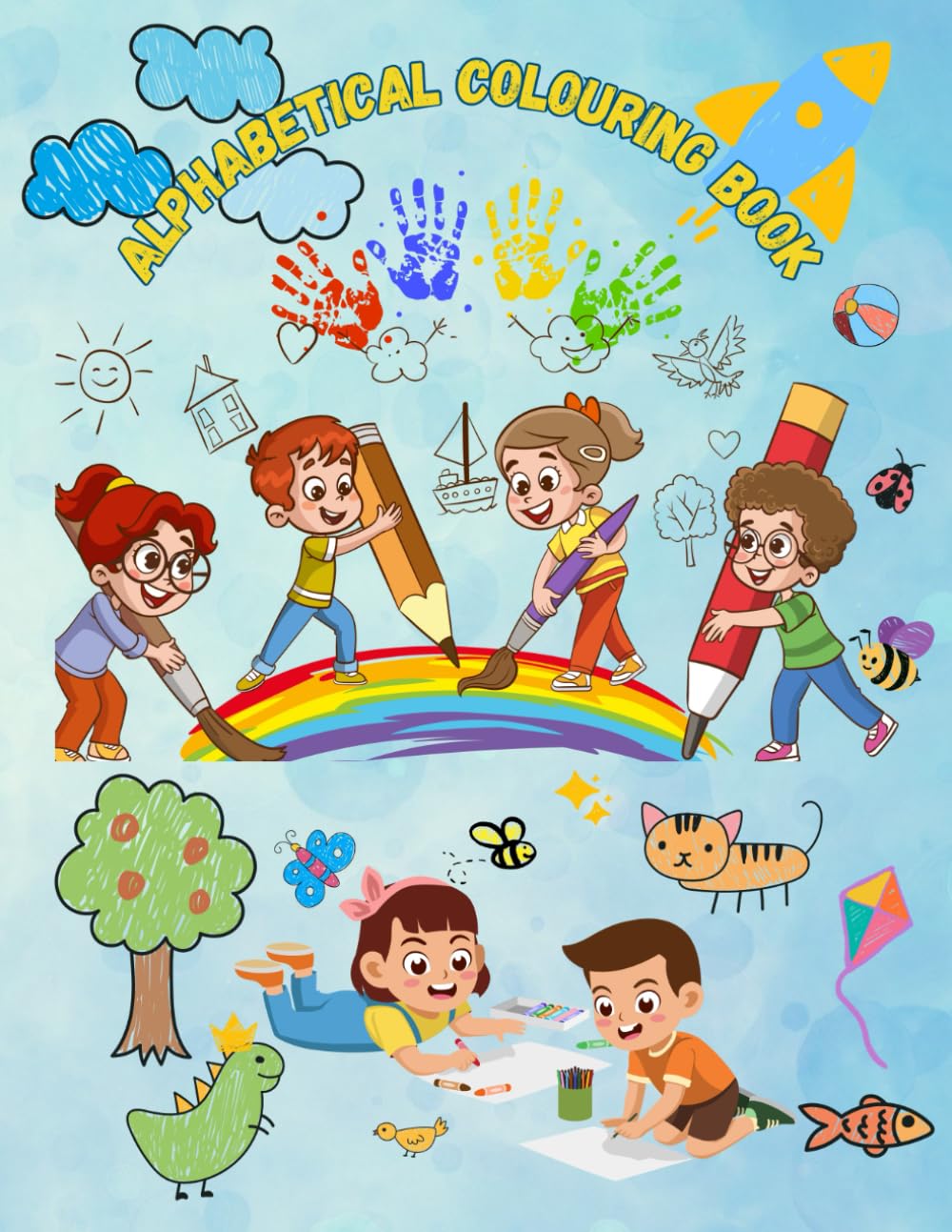 Alphabetical colouring book