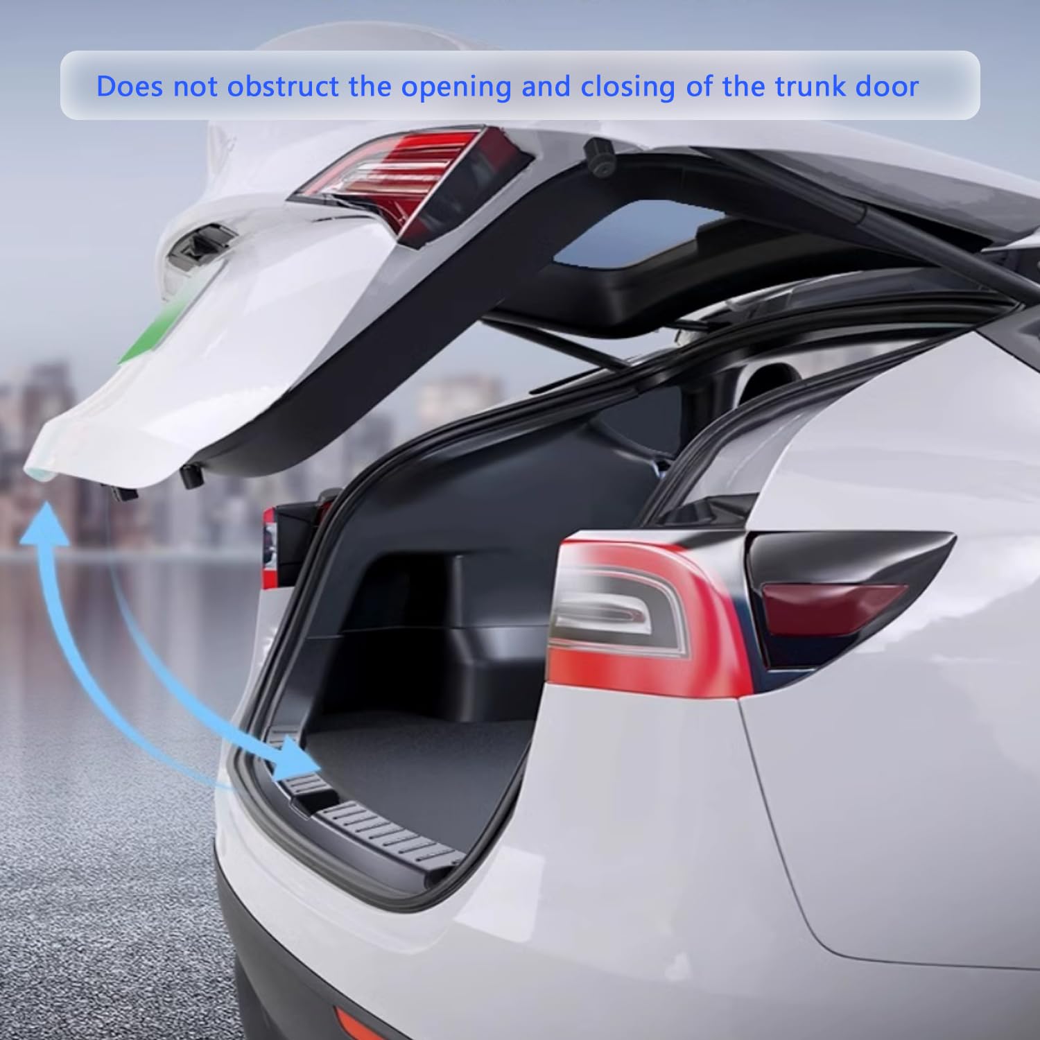 Osłona tylnego zderzaka do Tesla Model Y 2020-2024 ochraniacz progu drzwi bagażnika, TPE, osłona progu zderzaka bagażnika, akcesoria wewnętrzne do modelu Y