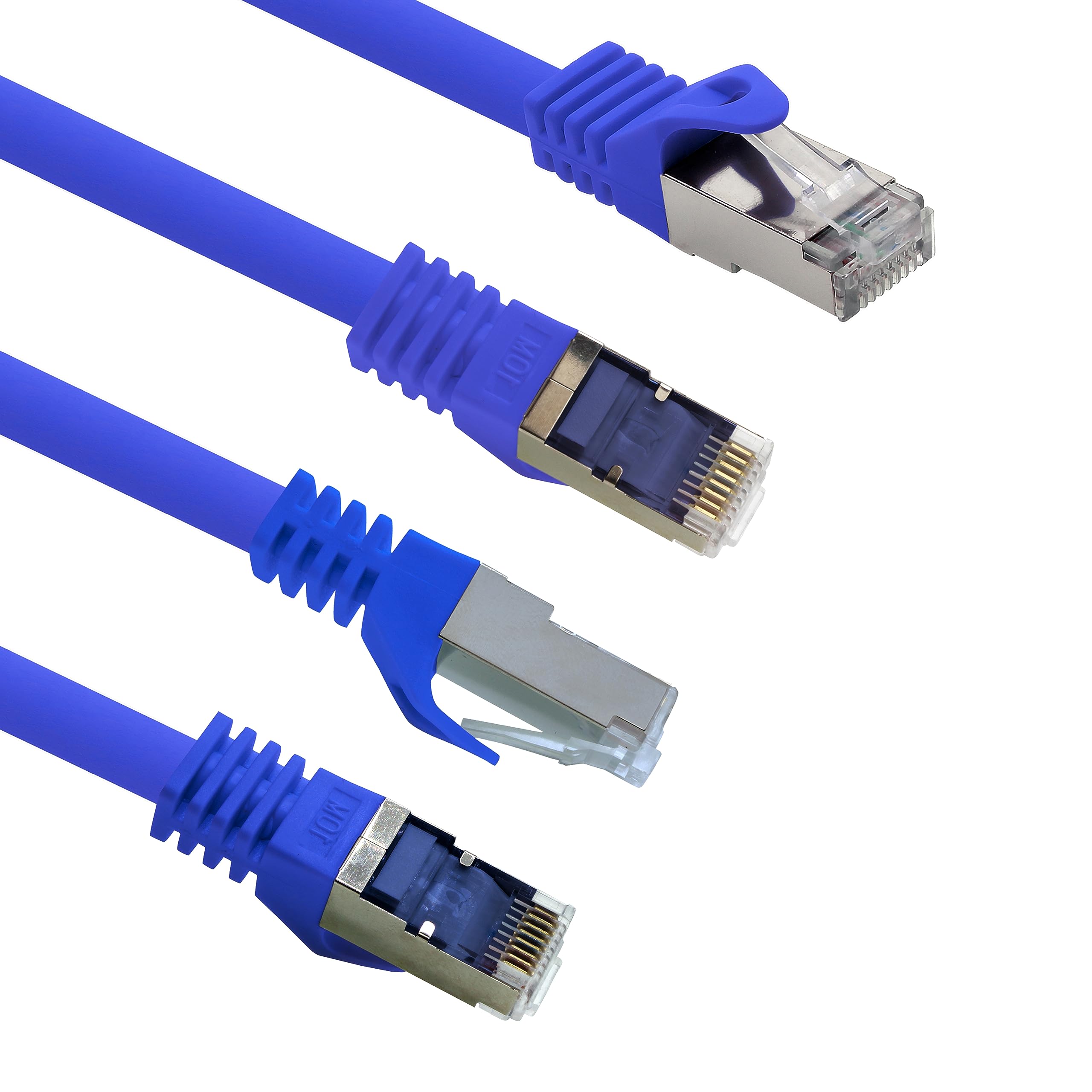 Cable de red Cat.7 (50 m, 1 unidad, cable de red LAN Ethernet, S-FTP, LSZH, PIMF, 10 GB, S, RJ45, conector Cat6a)
