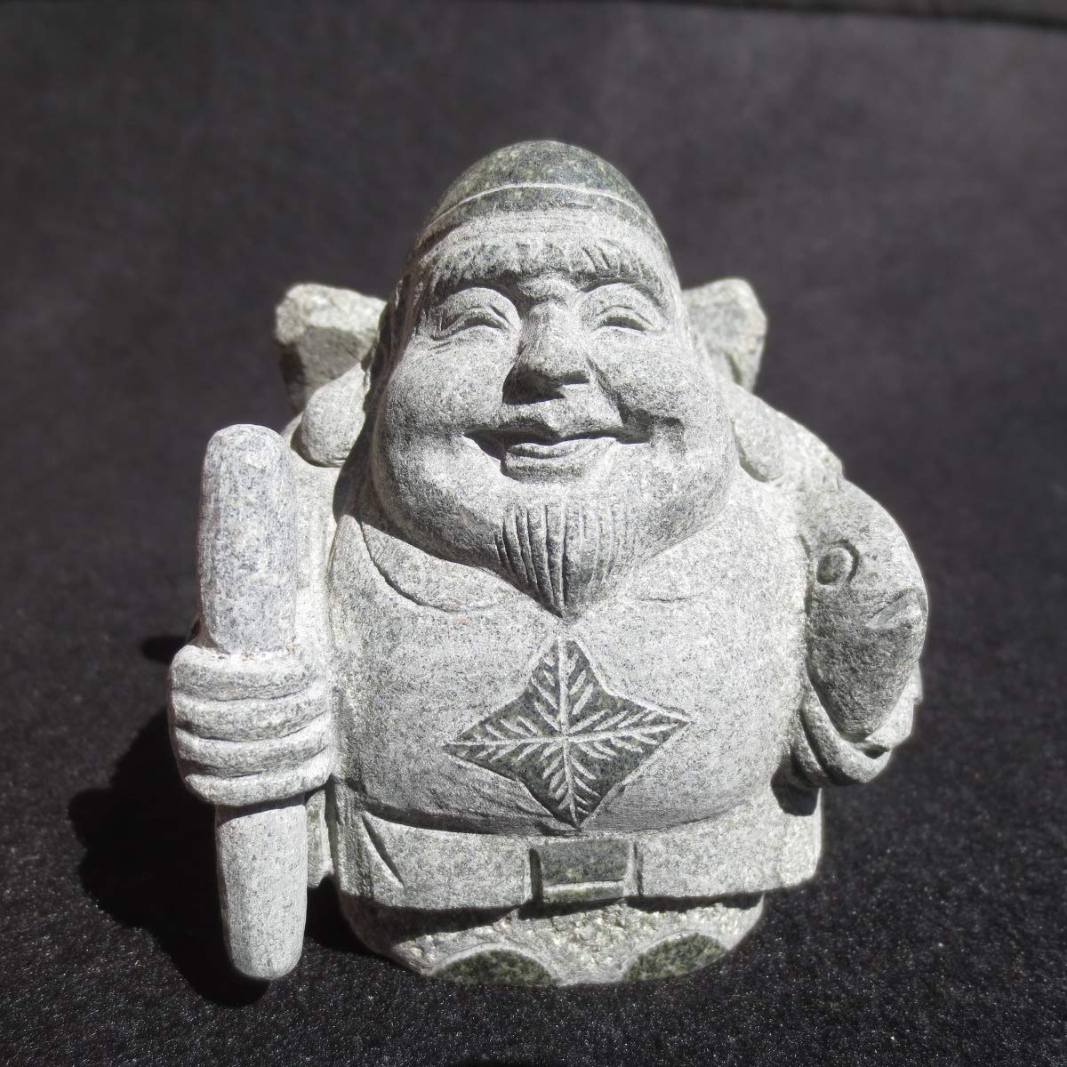 Amazon.co.jp: 恵比寿 えびす 手作り 御影石 えびすさん 戎