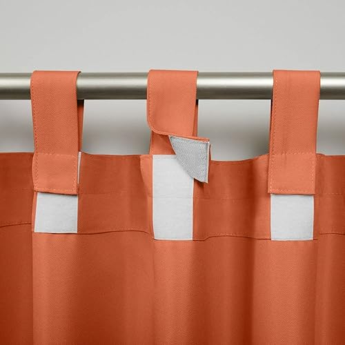 Miniatura 9 de Exclusive Home Cabana - Par de paneles de cortinas con pestañas de gancho y bucle, para interiorexterior, con filtro de luz, sólido, 54 x 96