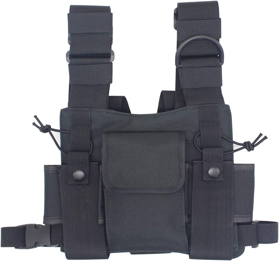 Karier Radio Chest Harness Bag Chest Front Pocket Pack Holster for Two Way Radio Walkie Talkie