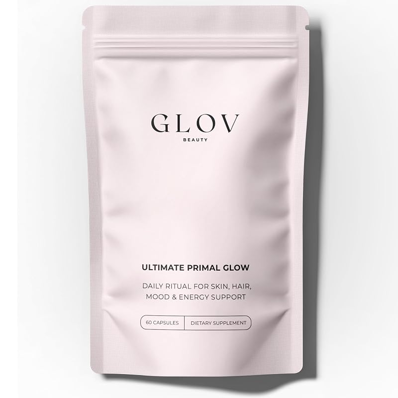 Glov Beauty Suplemento de órgãos bovinos com fígado, coração, rim e órgãos reprodutivos bovinos, 60 cápsulas