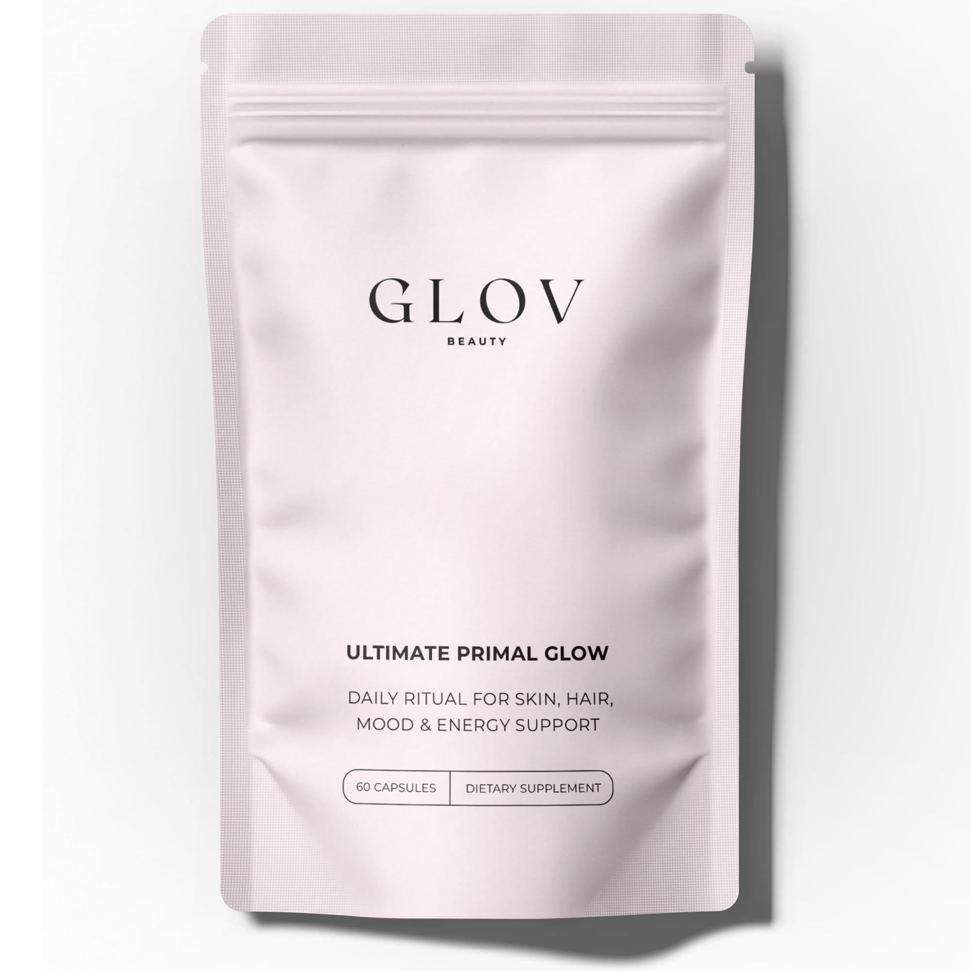 Glov Beauty Ultimate Primal Glow - Grass Fed Beef Organ Supplement for Women, Pasture Raised Liver, Heart, Kidney & Reproductive Beef Organs for Beauty, Energy & Vitality Support, 1Month Supply 60Caps