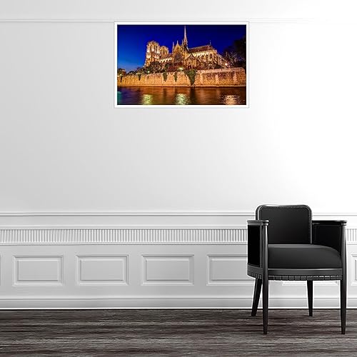 Miniatura 4 de Pósteres artísticos de pared de la catedral de Notre Dame impresiones en lienzo para sala de estar, dormitorio, decoración de oficina en casa, sin