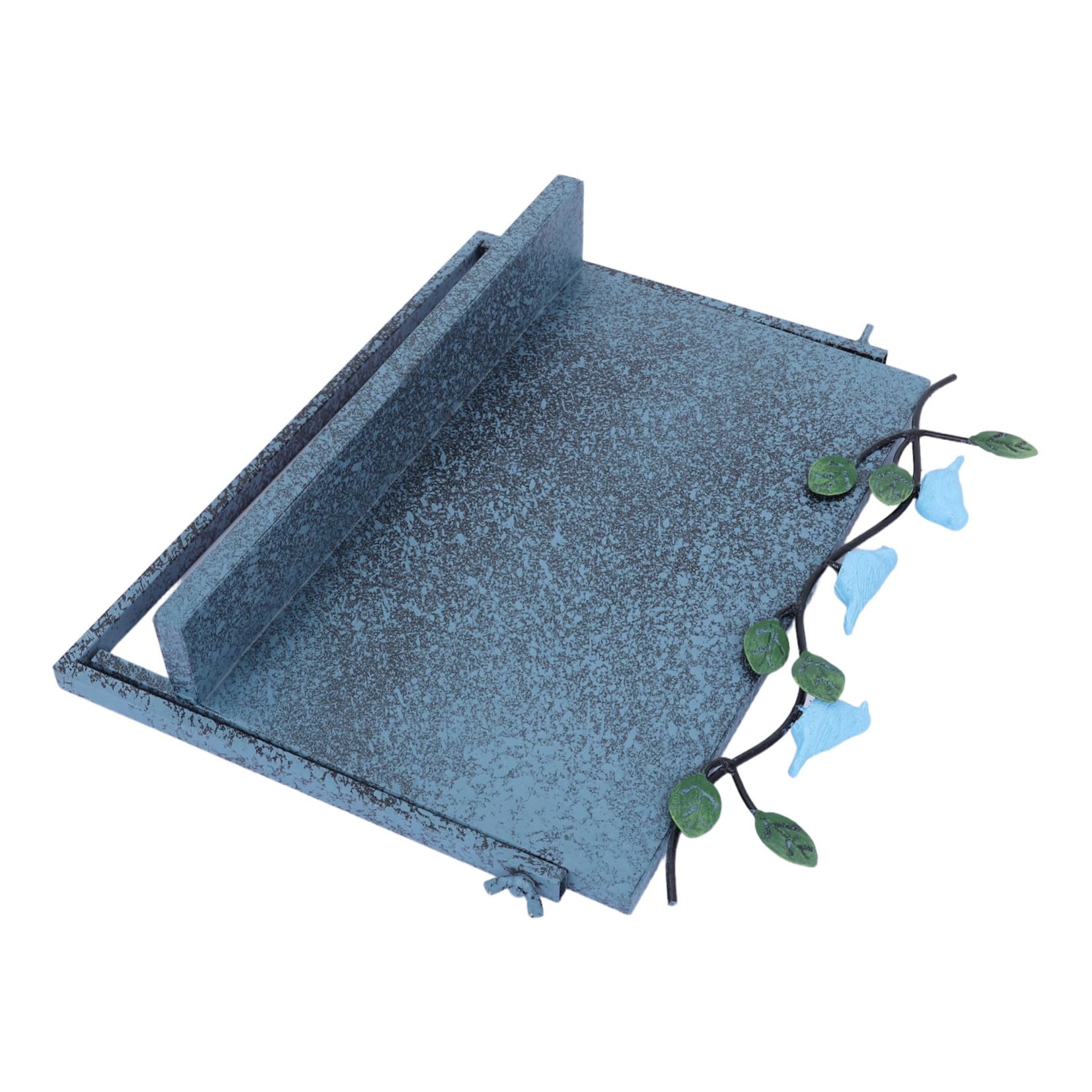 Soporte de Lectura de Hierro Azul para Escritorio, Ajustable | Ángulos de Visión Regulables, Estable y Fácil de Limpiar, Estilo Clásico Minimalista para Uso Diario