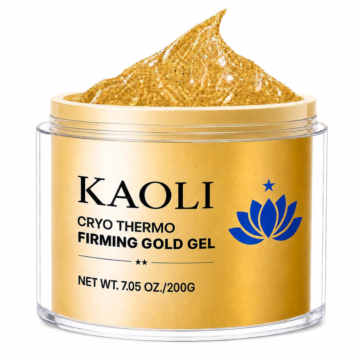 Kaoli Cryo Thermo Firming Gold Gel, 200g | Kaoli Cryo Thermo Gold Body Gel Cooling Warming Feel Lightweight Nonsticky Texture Hyaluronic Acid Aloe