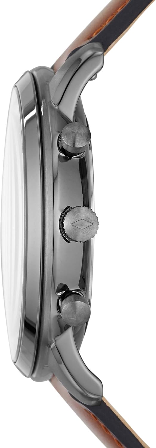 Fossil Men's Neutra Quartz Stainless Steel and Leather Chronograph Watch - Image 3