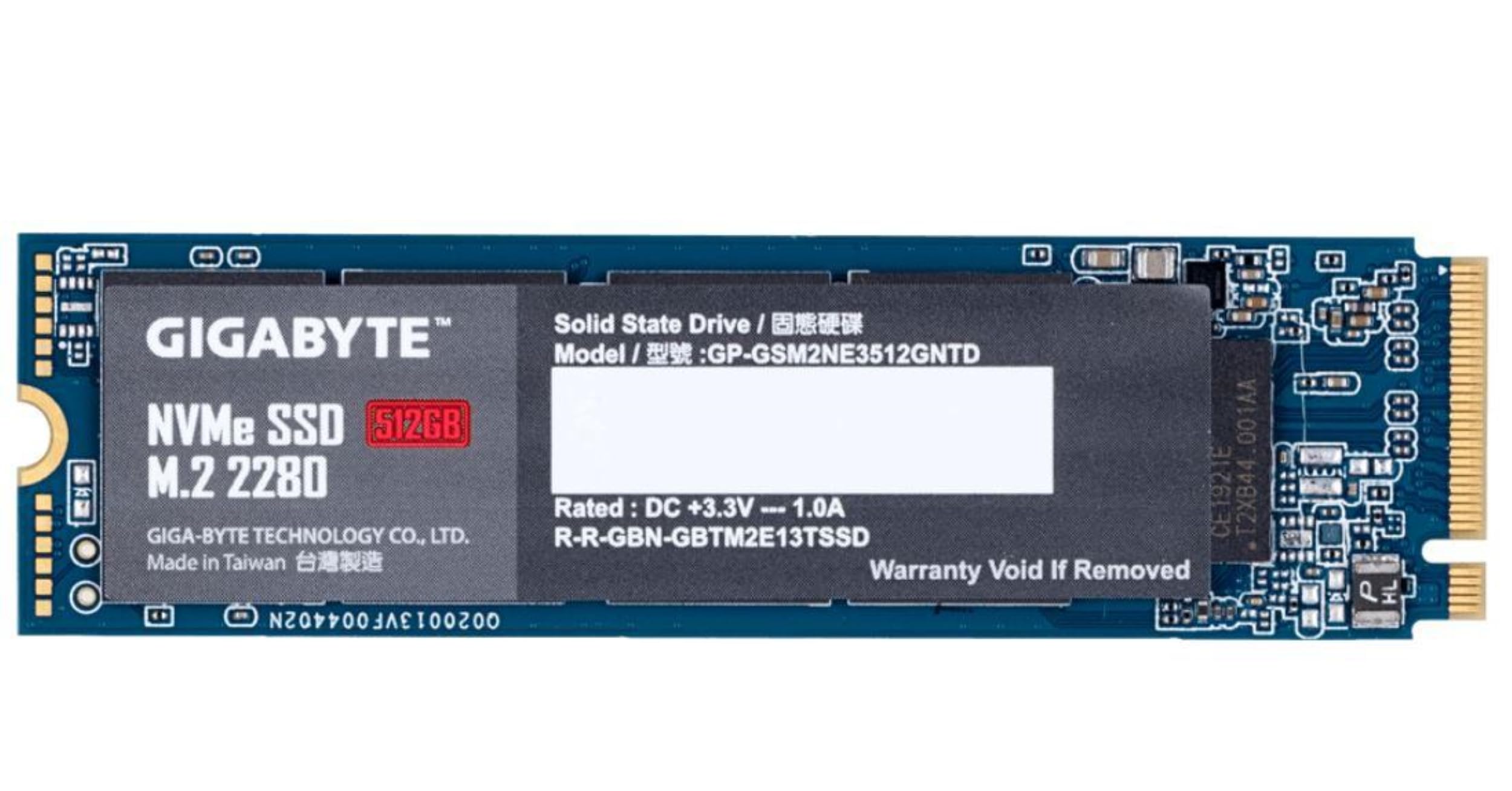 Gigabyte NVMe SSD 512GB GP-GSM2NE3512GNTD: Amazon.de: Computer