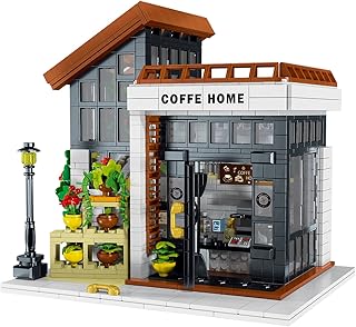 STEM City Street Building Blocks，Coffee House Building Kit with LED Lights, 1512 PCS, Girls Building Blocks Toy 8-12 Birthday Gift for Kids Boys Girls Age 6-12 Years