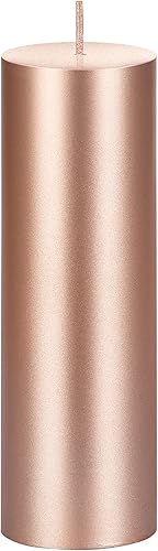 Miniatura 5 de Mega Candles 1 vela redonda plateada sin perfume, velas de cera de primera calidad vertidas a mano de 2 x 6 pulgadas, decoración del hogar,