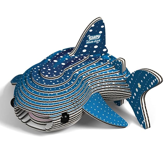 EUGY 049 Tiburón Ballena. Eco-Friendly 3D Paper Puzzle
