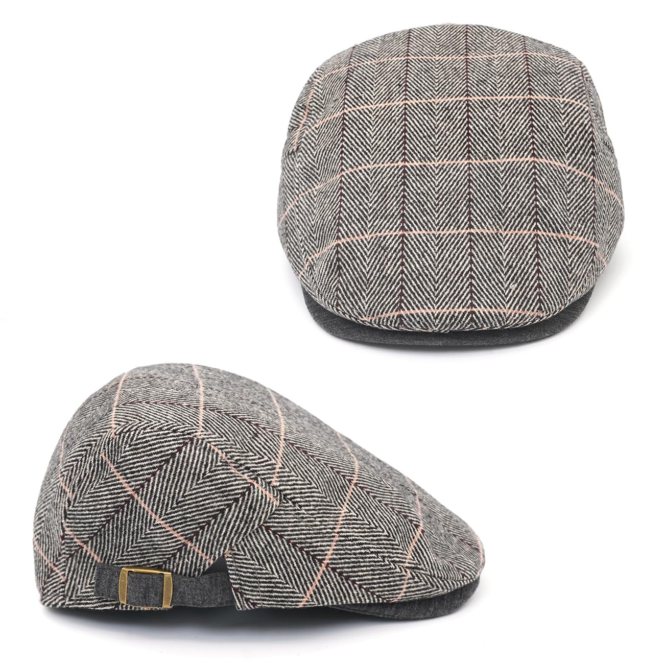 MCWTH Casquette plate pour homme Gatsby - Motif : cabbie irlandais - Chapeau de chasse