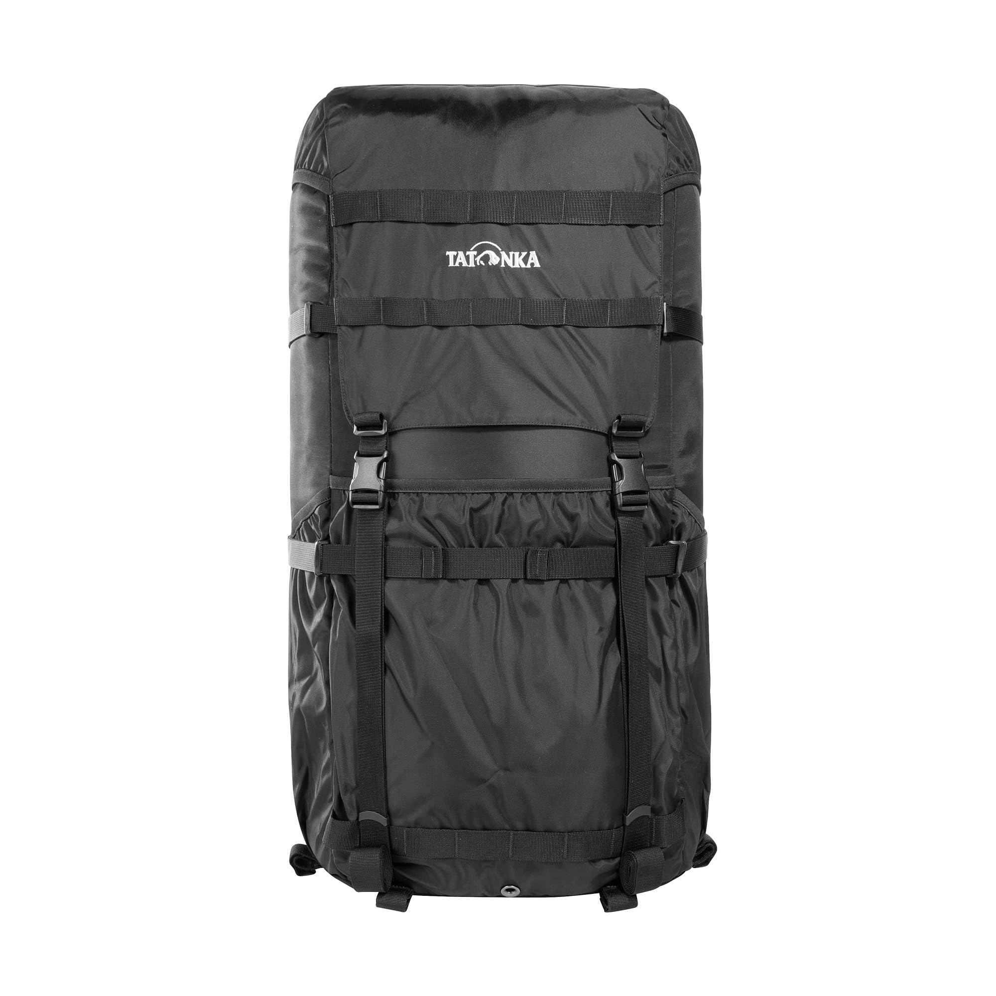 Tatonka Packsack 2 Lastenkraxe 80 Liter - Zum Umfunktionieren Lastenkraxe in einen Rucksack mit Tragegestell (black)