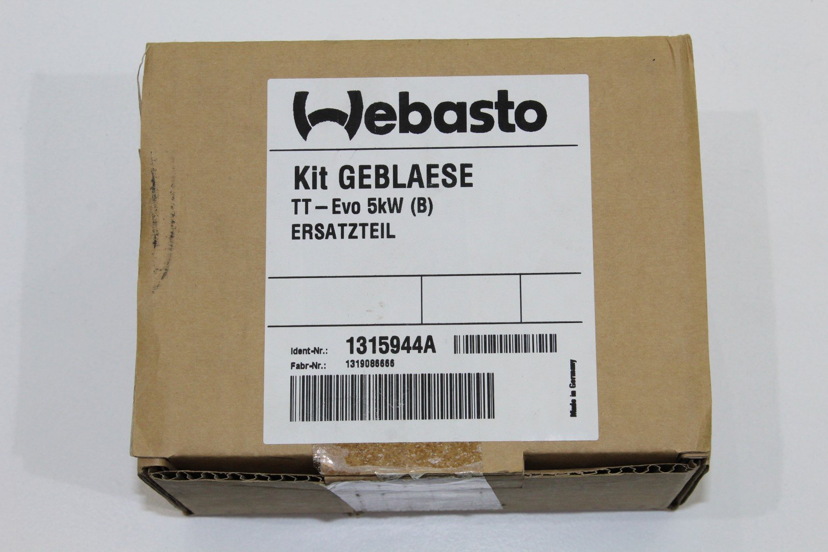 Ersatzteil Kit Geblaese Benzin Webasto Thermo Evo 5kW 1315944A 