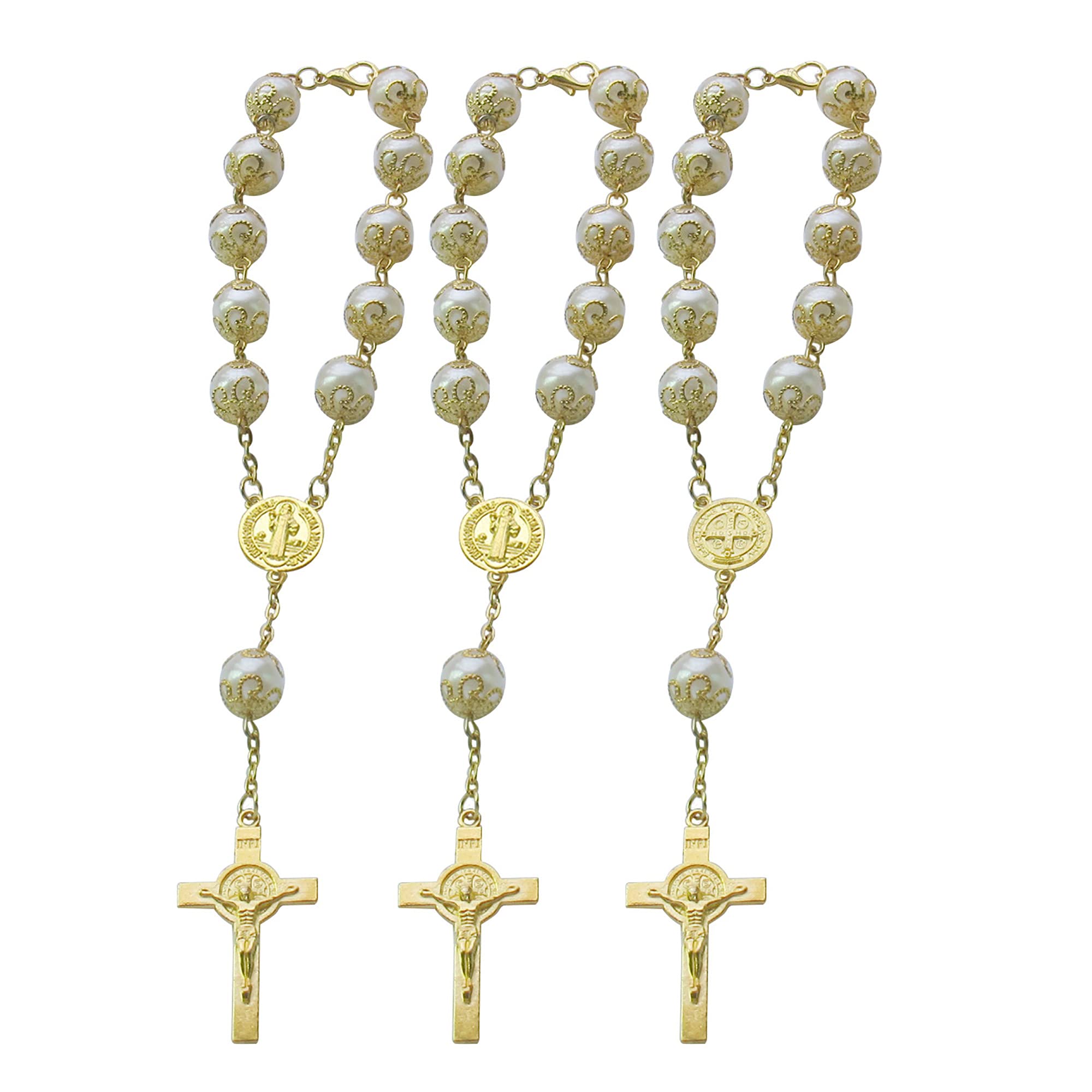 Buy 12pcs Faux Pearl Decade Rosary Party Favor Favor for Christening