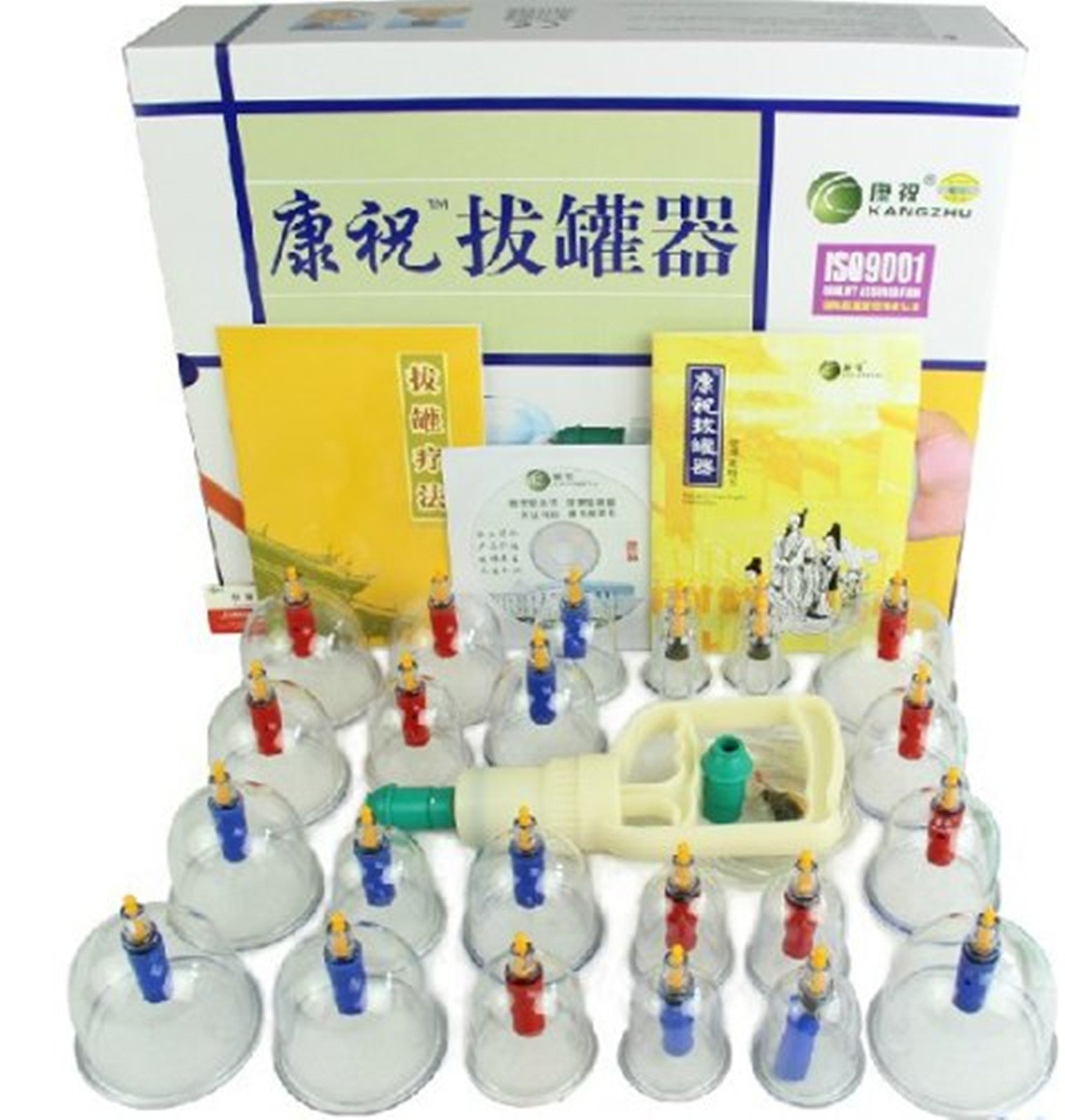 bańki, Zestaw 24 baniek biomagnetycznych do terapii chińskiej Tradycyjny chiński zestaw medycznych masażu Ssanie Akupunktura 1