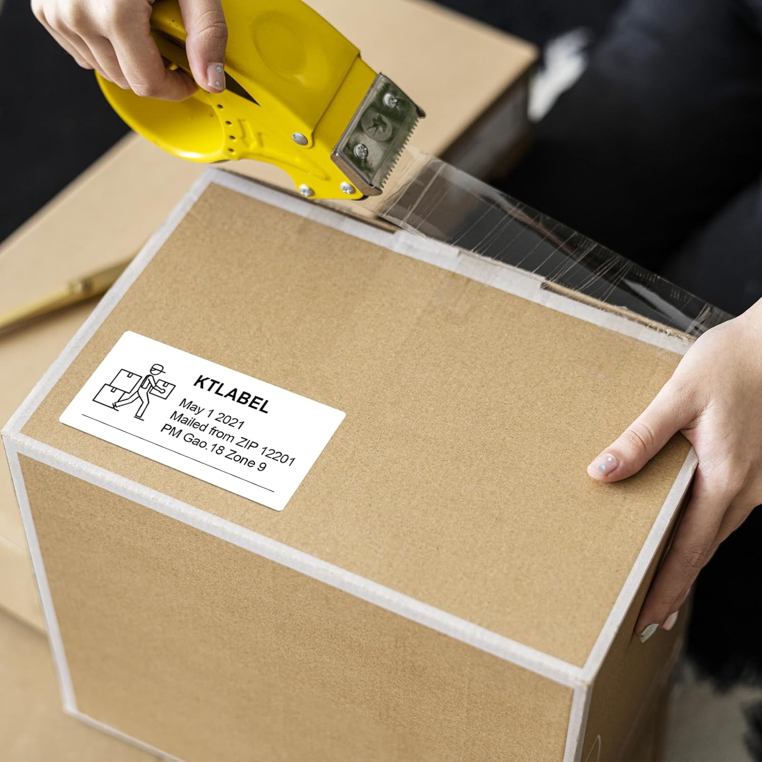 3-Proof 1" Core(9,000 Pcs/) Zebra Labels 4x2 Direct Thermal Labels -750/Roll - Perforated Stickers for Barcode Addresst, Compatible with Zebra & Rollo Desktop Printer.etiquetas térmicas directas - Image 5