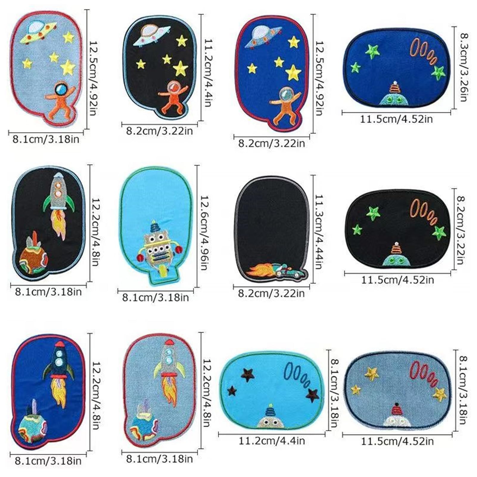 Set 16 Toppe Termoadesive Per Vestiti - Decorazioni Per Jeans, T-shirt, Borse E Accessori - Foto 3