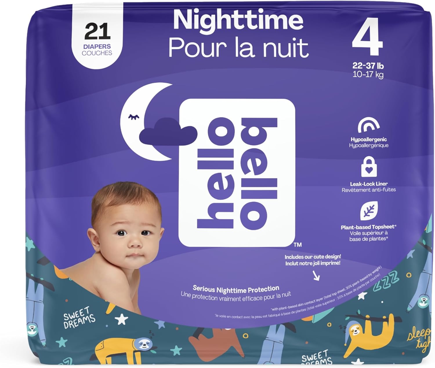 Hello Bello Premium Overnight Baby Diapers Size 4
