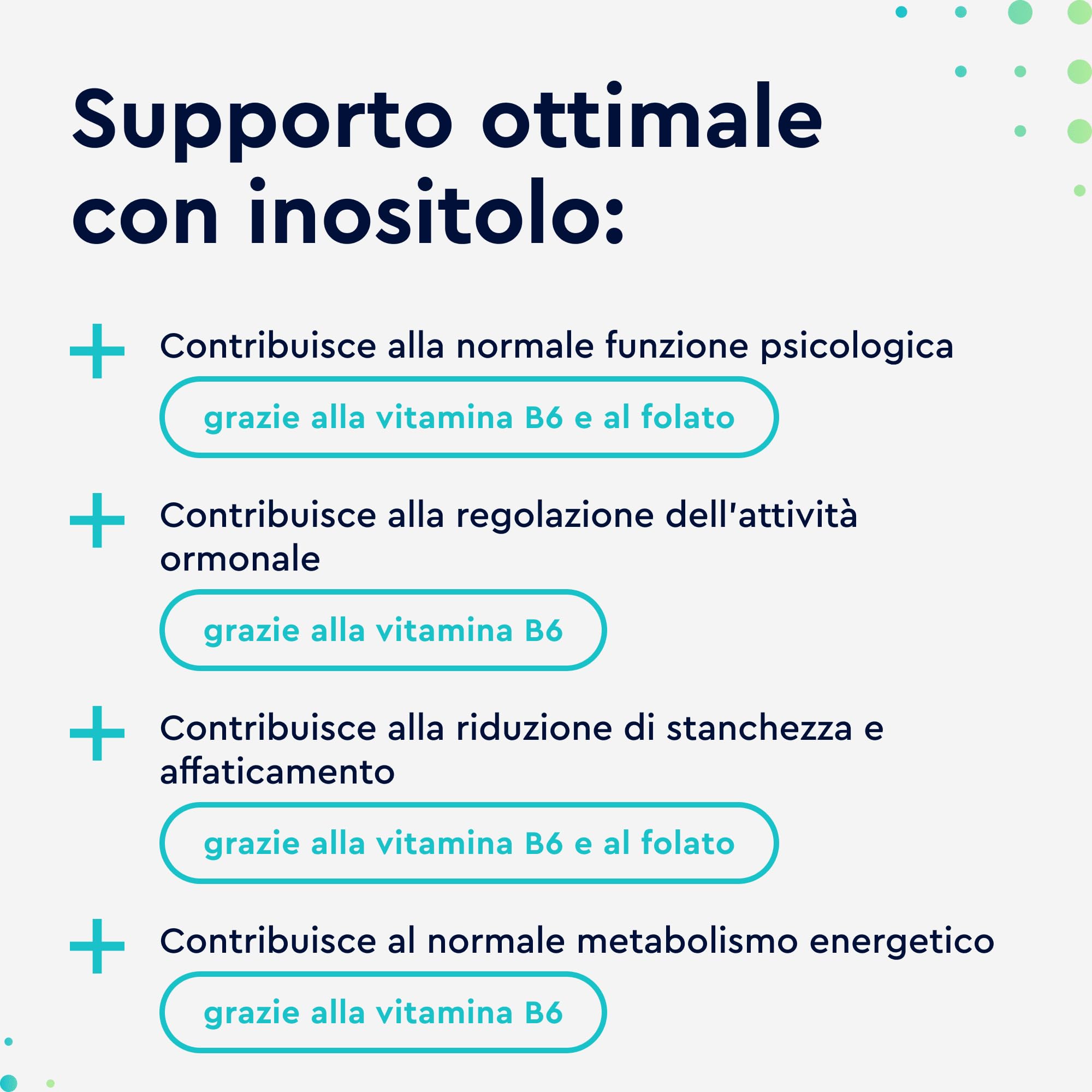 Inositolo Integratore, con Acido Folico Quatrefolic®, Vitamina B6, 2000mg di Inositolo per Dose, Integratore per il Benessere Femminile, 200 Capsule, Senza Additivi