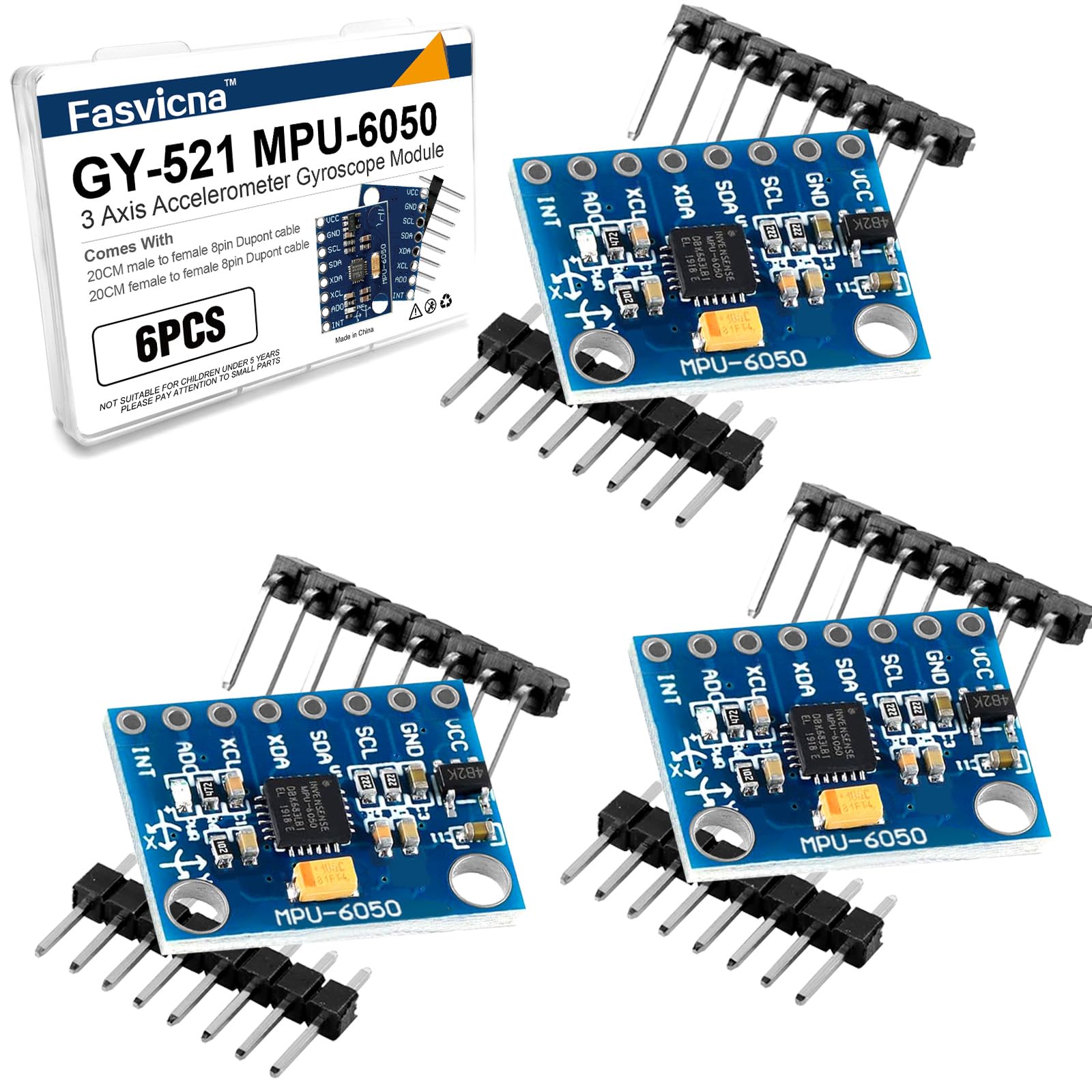 Amazon.com: 6PCS MPU-6050 IMU Sensor Module, 6-Axis Accelerometer
