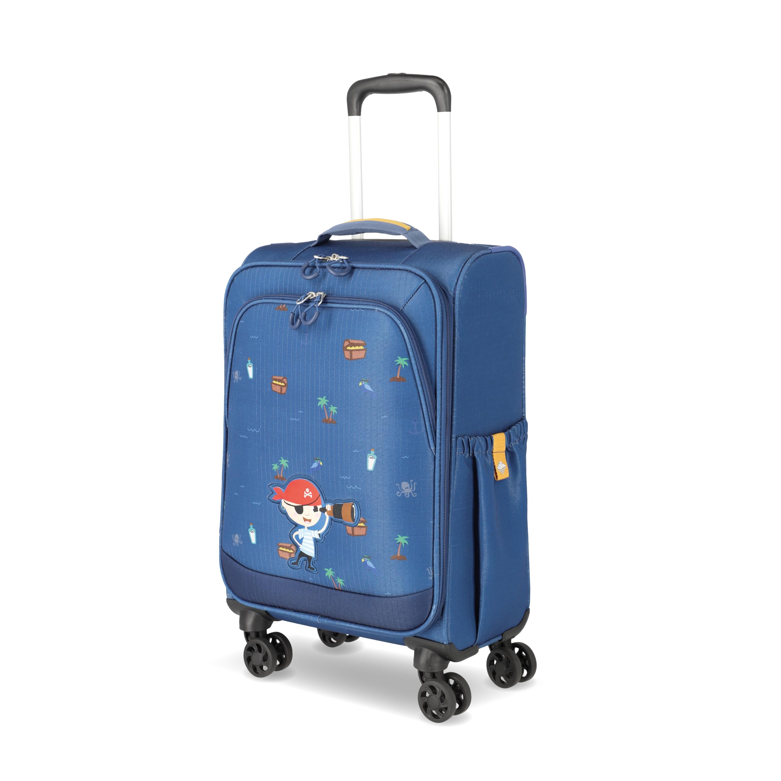 Travelite Kinderkoffer mit 4 Rollen für Mini-Weltentdecker, Handgepäck Kindertrolley MINIMOVER aus recyceltem Polyester, 55 cm, 2,0 kg