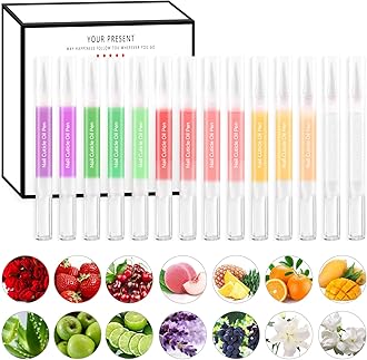 6Pcs Nail Cuticle Oils Nail Nutrition Oil Pen Nail Treatment Pen 6 Smell Cuticle Revitalizer Prevent Agnail Nourish Skin (14 pcs)