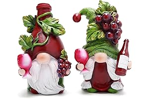 Striking Red Wine Gnomes Figurines for Wine Lovers and Home Décor Enthusiasts