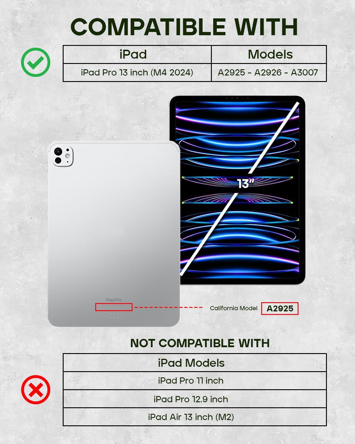 Porter Riley - Custodia in Pelle Compatibile con iPad Pro 13" M5 / M4 (2025/2024). Custodia Folio/Supporto in Vera Pelle di Qualità Superiore (Nero/Fulvo)