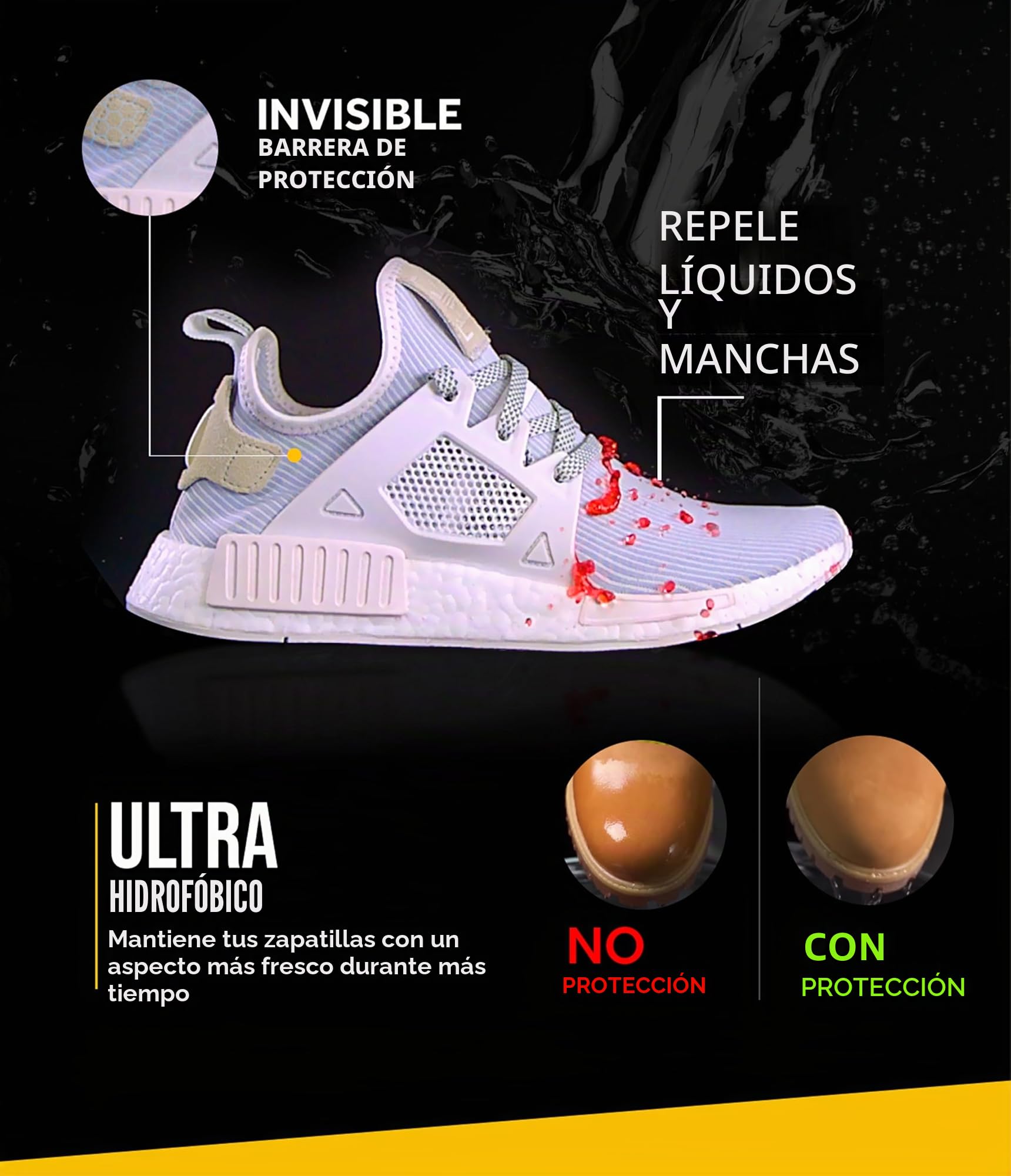 Crep Protect 200ml Protector impermeable para cuero nobuck ante lona zapatillas