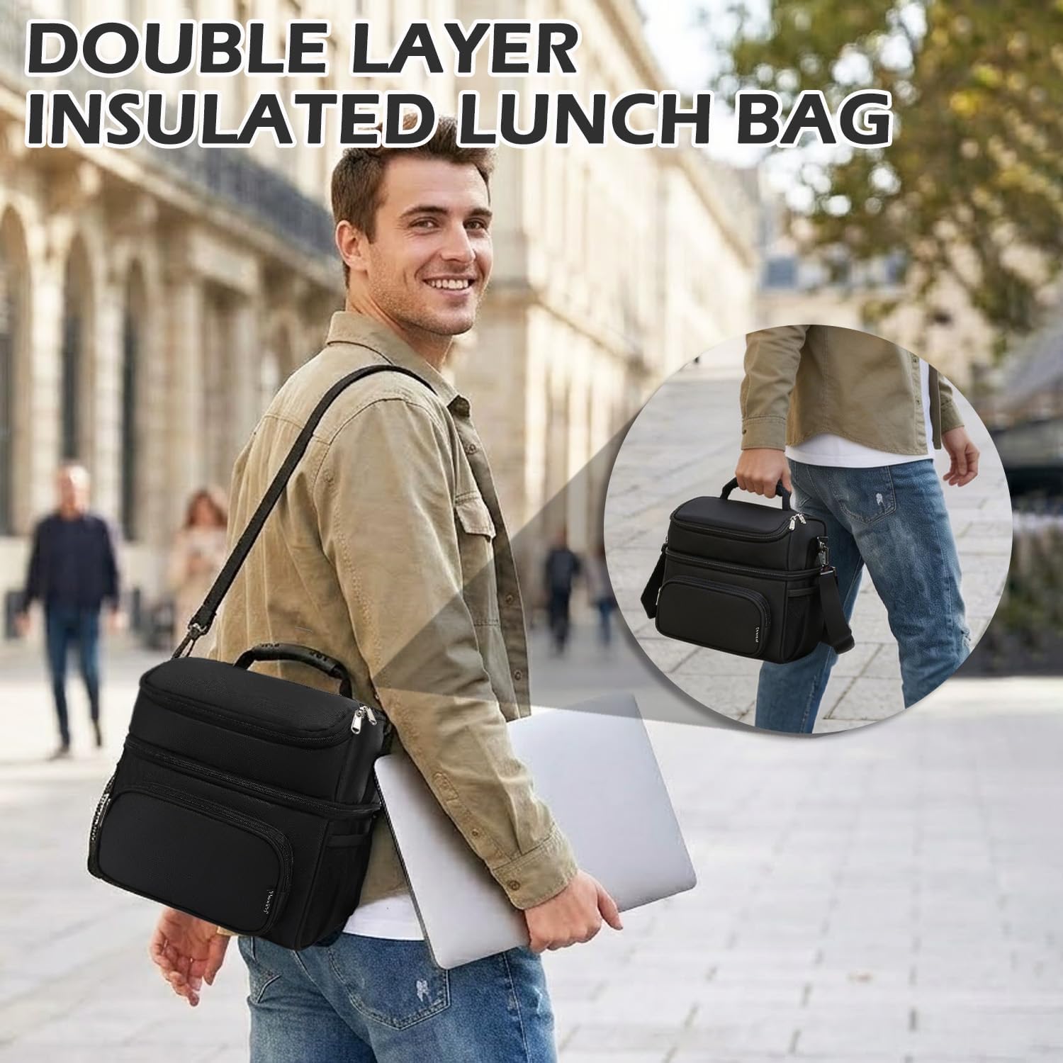 Flowfly Double Layer Cooler Insulated Lunch