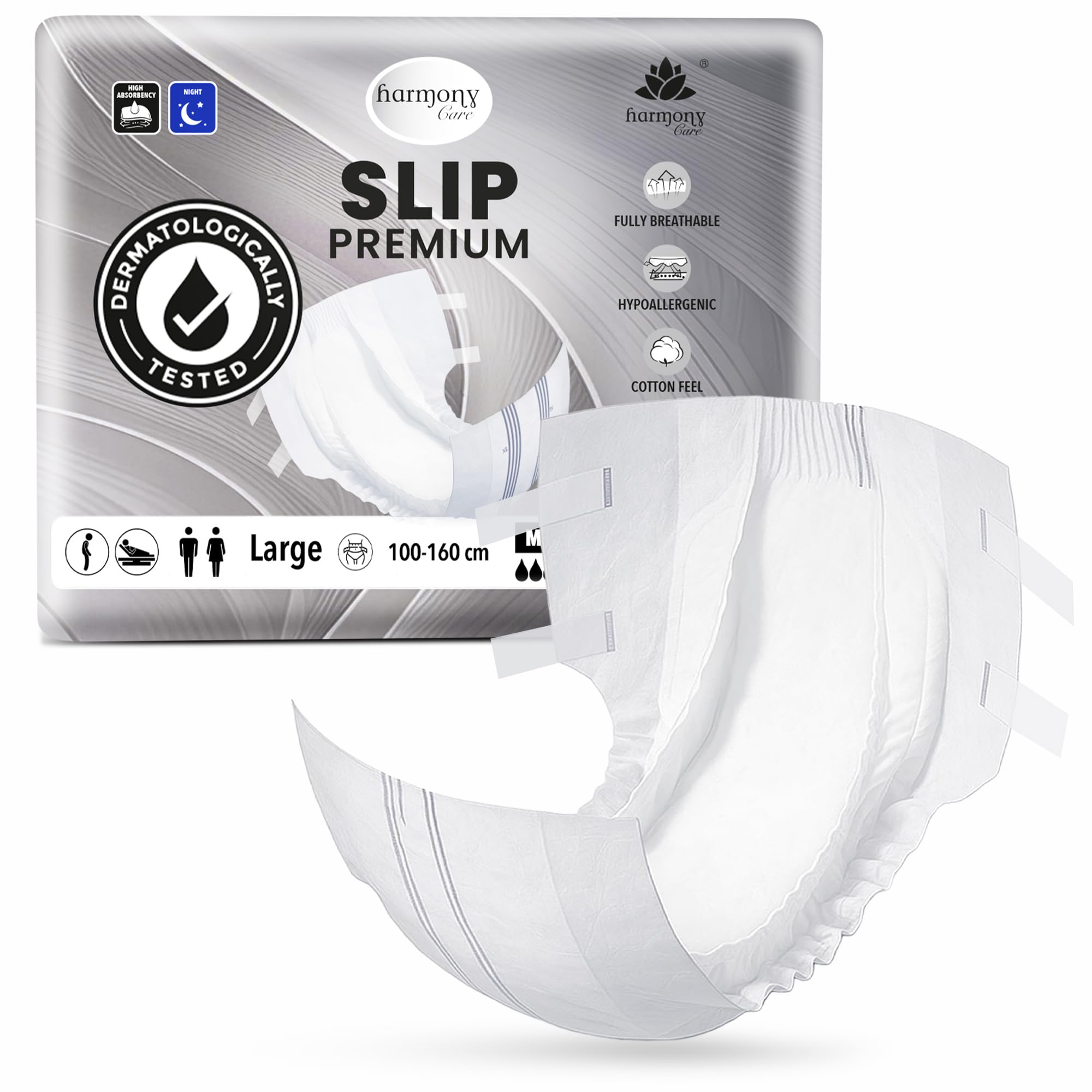 Harmony Care® Incontinence Slip Maxi+, Couches Fortes Adultes 20 pcs. L