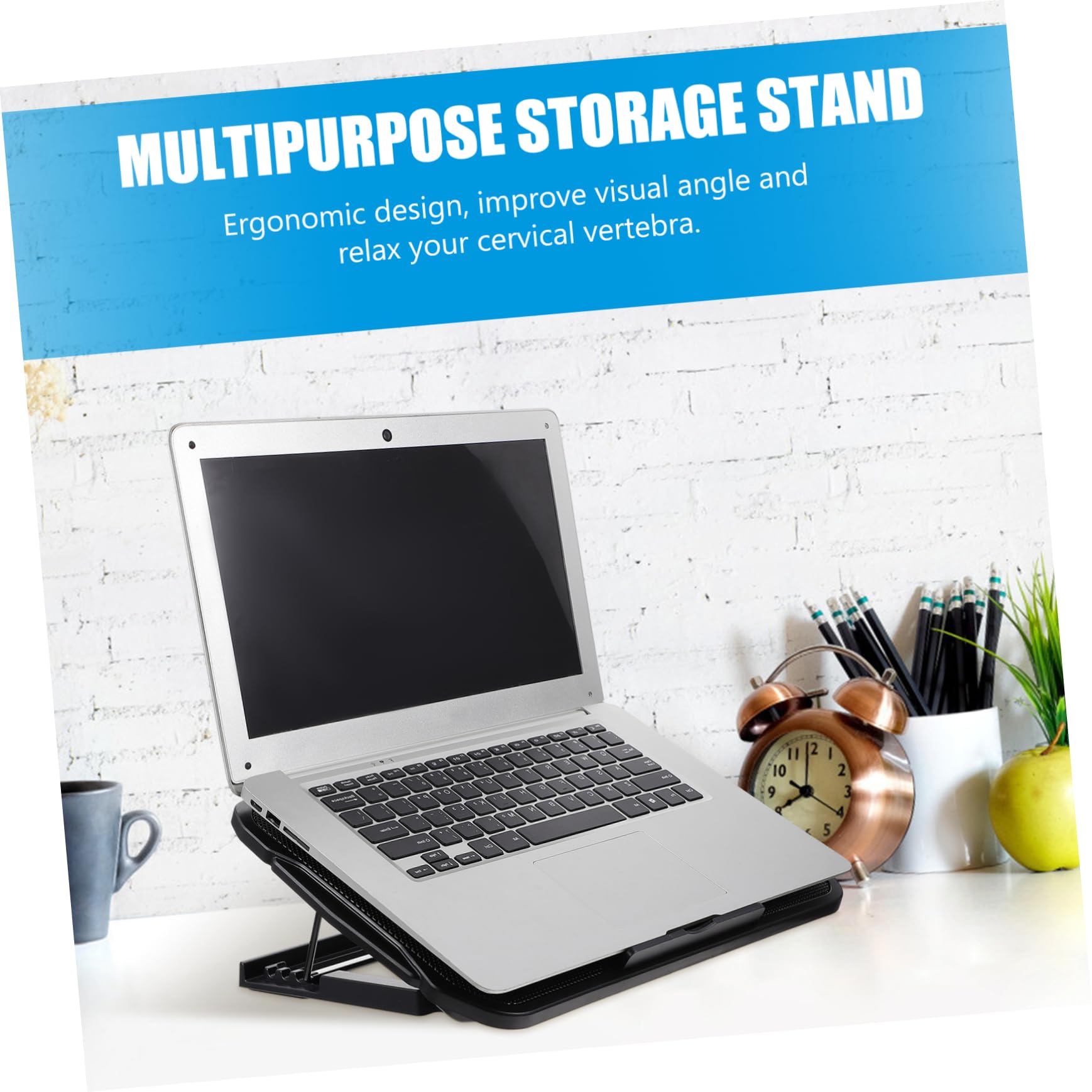 Soporte del Radiador para Portátil Disipador de Calor Enfriador Práctico Soporte de Refrigeración para Laptop para Uso Oficina o Hogar