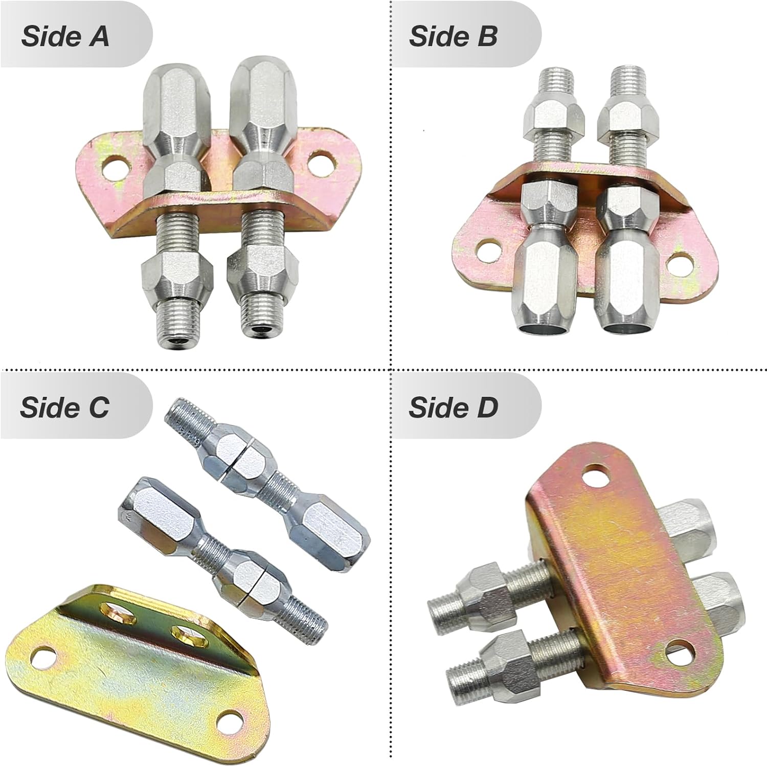 330-9371 Universal Emergency Parking Brake Cable Complete Kit 110" Long Cables with 97" Long Sheath E-Brake Set Replace# 140-14415-R