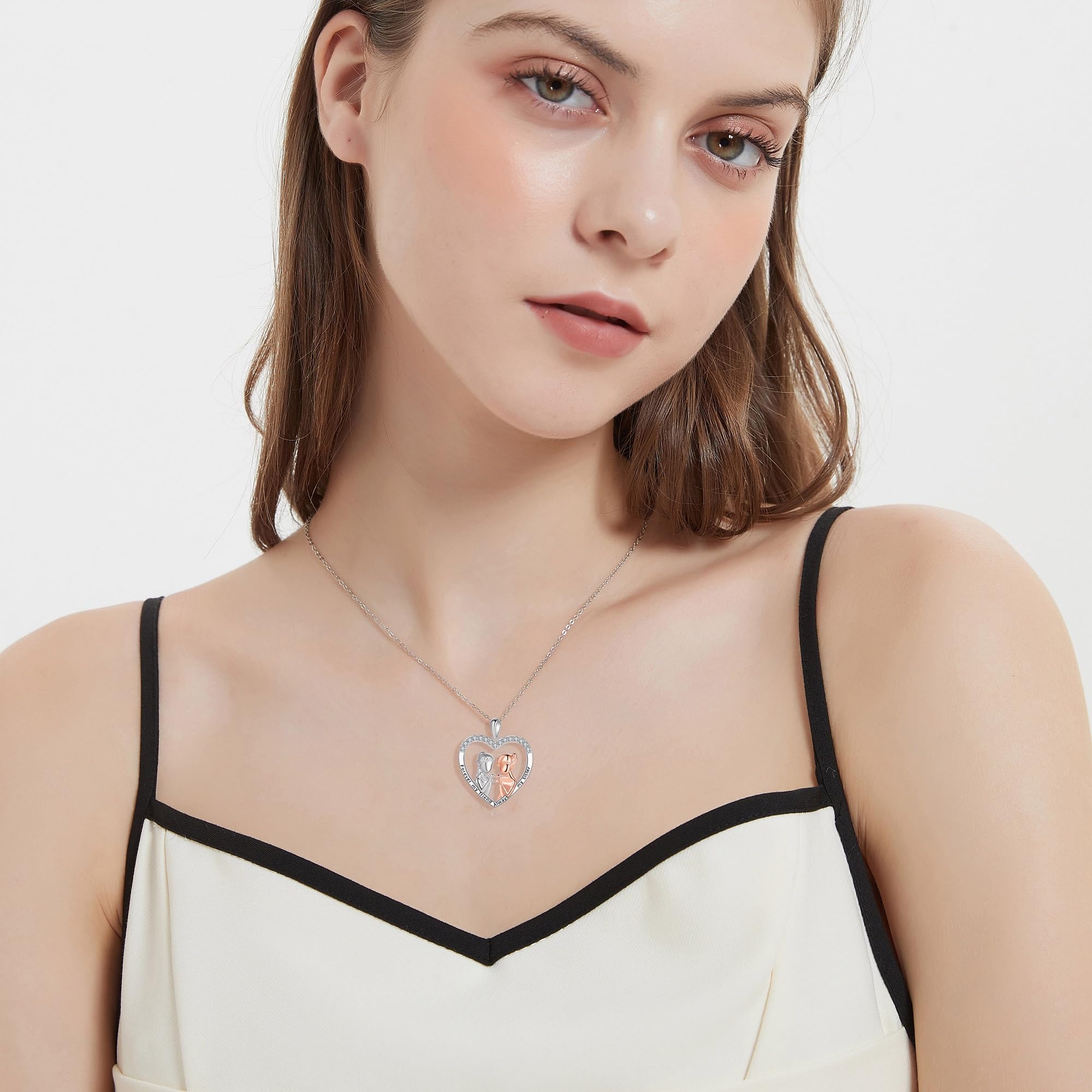 Schwester Schmuck Kette Schmuck Geschenke von Schwester Sterling Silber Schwester Halskette Schmuck Gifts for Friend Sister Female Women